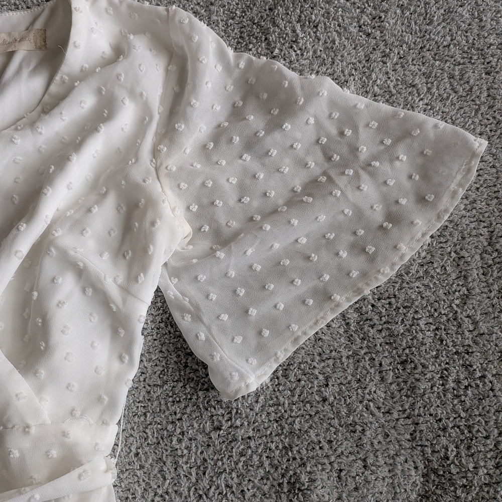 Altar'd State White Ruffle Mini Dress - Picture 4 of 7